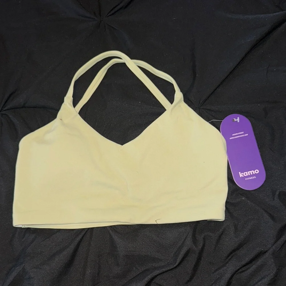 AMO Women's Cream Sports Bra
